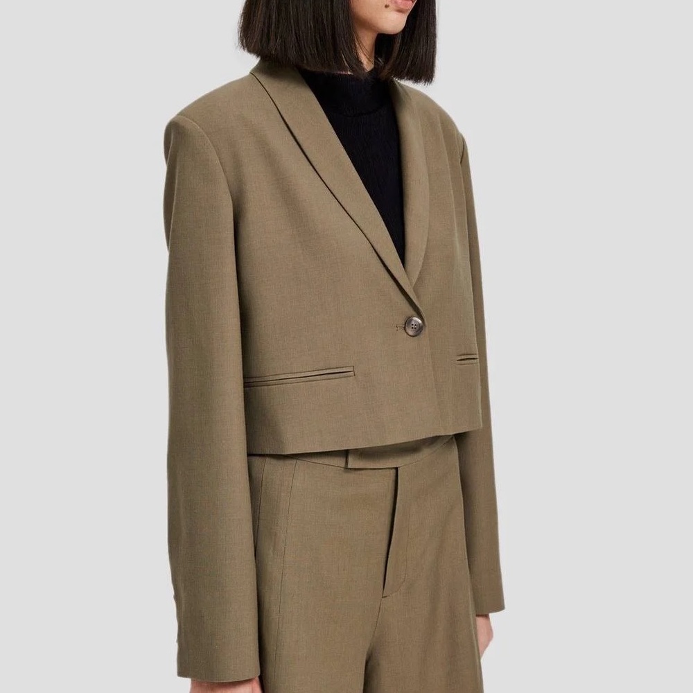 NWT Lattelier Single-Breasted Cropped Blazer S